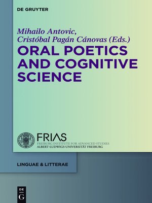 cover image of Oral Poetics and Cognitive Science